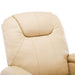 Fotoliu de masaj balansoar, crem, piele ecologică - WALTI WALTI