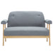 Canapea cu 2 locuri, gri deschis, material textil - WALTI WALTI