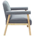 Canapea cu 2 locuri, gri deschis, material textil - WALTI WALTI