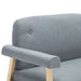 Canapea cu 2 locuri, gri deschis, material textil - WALTI WALTI