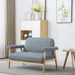 Canapea cu 2 locuri, gri deschis, material textil - WALTI WALTI