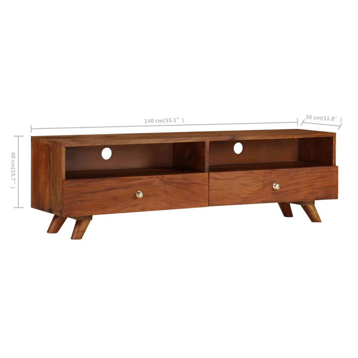 Comodă TV, 140 x 30 x 40 cm, lemn masiv reciclat WALTI