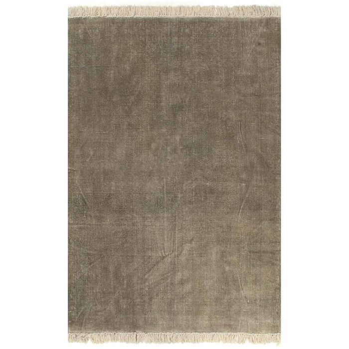 Covor Kilim, gri taupe, 200 x 290 cm, bumbac WALTI