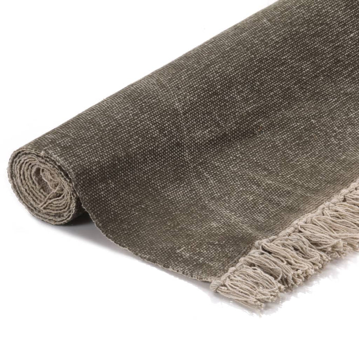 Covor Kilim, gri taupe, 200 x 290 cm, bumbac WALTI