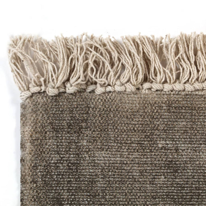 Covor Kilim, gri taupe, 200 x 290 cm, bumbac WALTI