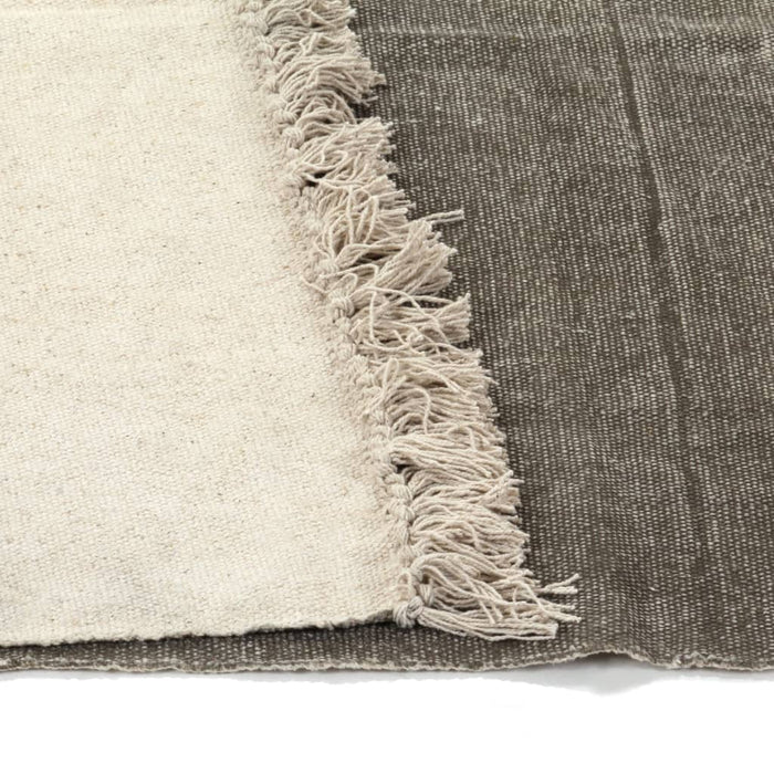Covor Kilim, gri taupe, 200 x 290 cm, bumbac WALTI