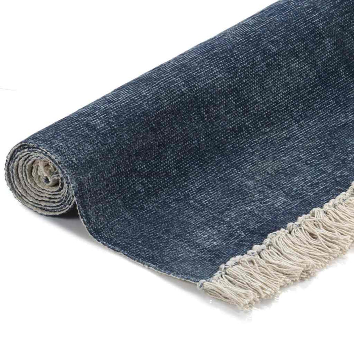 Covor Kilim, albastru, 200 x 290 cm, bumbac WALTI