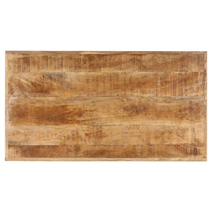 Măsuță de cafea, 110x60x47 cm, lemn masiv de mango și fontă WALTI
