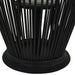 Suport de lumânări suspendat tip felinar, negru, 60 cm, bambus - WALTI WALTI