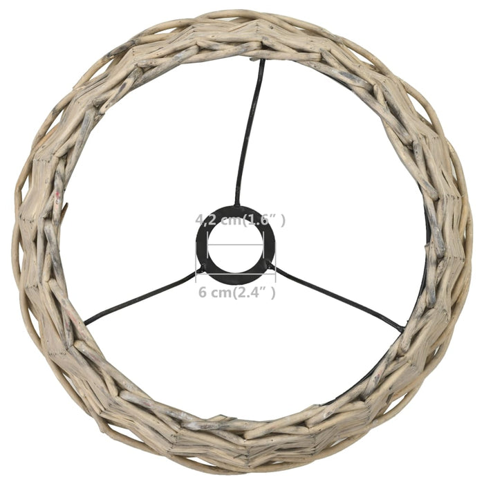 Abajur lampă, natural, 38 x 23 cm, răchită - WALTI WALTI