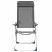 Scaune de camping pliante, 2 buc, gri, aluminiu - WALTI WALTI