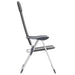 Scaune de camping pliante, 2 buc, gri, aluminiu - WALTI WALTI