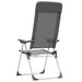 Scaune de camping pliante, 2 buc, gri, aluminiu - WALTI WALTI