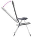 Scaune de camping pliante, 2 buc, gri, aluminiu - WALTI WALTI