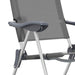 Scaune de camping pliante, 2 buc, gri, aluminiu - WALTI WALTI