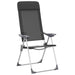 Scaune de camping pliante, 2 buc., negru, aluminiu - WALTI WALTI