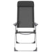 Scaune de camping pliante, 2 buc., negru, aluminiu - WALTI WALTI