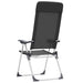Scaune de camping pliante, 2 buc., negru, aluminiu - WALTI WALTI