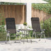 Scaune de camping pliante, 2 buc., negru, aluminiu - WALTI WALTI