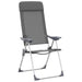 Scaune de camping pliante, 4 buc., gri, aluminiu - WALTI WALTI