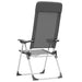 Scaune de camping pliante, 4 buc., gri, aluminiu - WALTI WALTI