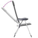 Scaune de camping pliante, 4 buc., gri, aluminiu - WALTI WALTI