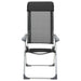 Scaune de camping pliante, 4 buc., negru, aluminiu - WALTI WALTI