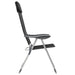 Scaune de camping pliante, 4 buc., negru, aluminiu - WALTI WALTI