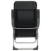 Scaune de camping pliante, 4 buc., negru, aluminiu - WALTI WALTI