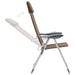 Scaune de camping pliante, 4 buc., maro, aluminiu - WALTI WALTI