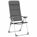 Scaun de camping, 2 buc, gri, 58 x 69 x 111 cm, aluminiu - WALTI WALTI