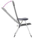 Scaun de camping, 2 buc, gri, 58 x 69 x 111 cm, aluminiu - WALTI WALTI