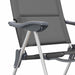 Scaun de camping, 2 buc, gri, 58 x 69 x 111 cm, aluminiu - WALTI WALTI