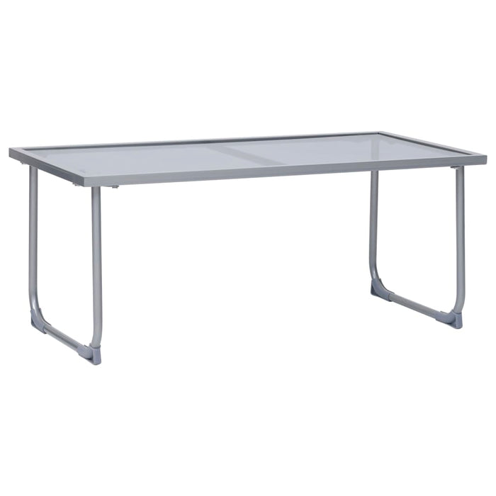 Set mobilier de grădină, 4 piese, gri taupe, oțel și textil - WALTI WALTI