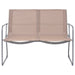 Set mobilier de grădină, 4 piese, gri taupe, oțel și textil - WALTI WALTI