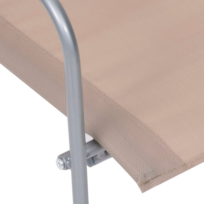 Set mobilier de grădină, 4 piese, gri taupe, oțel și textil - WALTI WALTI
