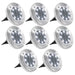 Lămpi solare de sol, 8 buc., alb, becuri LED - WALTI WALTI