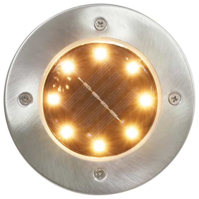 Lămpi solare de sol, 8 buc., alb cald, becuri LED - WALTI WALTI