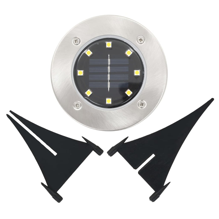 Lămpi solare de sol, 8 buc., alb cald, becuri LED - WALTI WALTI