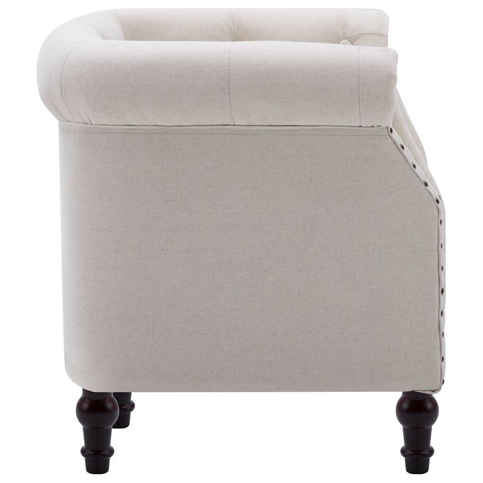 Fotoliu, crem, material textil WALTI
