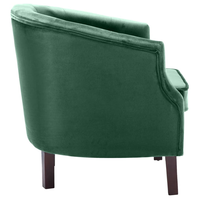 Fotoliu, verde, catifea WALTI