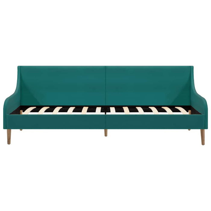 Cadru de pat canapea, material textil, verde WALTI