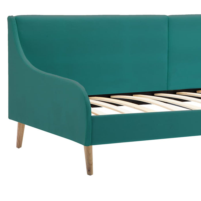 Cadru de pat canapea, material textil, verde WALTI