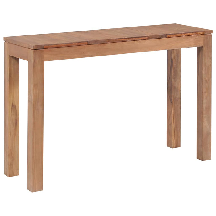 Masă consolă 110x35x76 cm lemn masiv tec cu finisaj natural WALTI