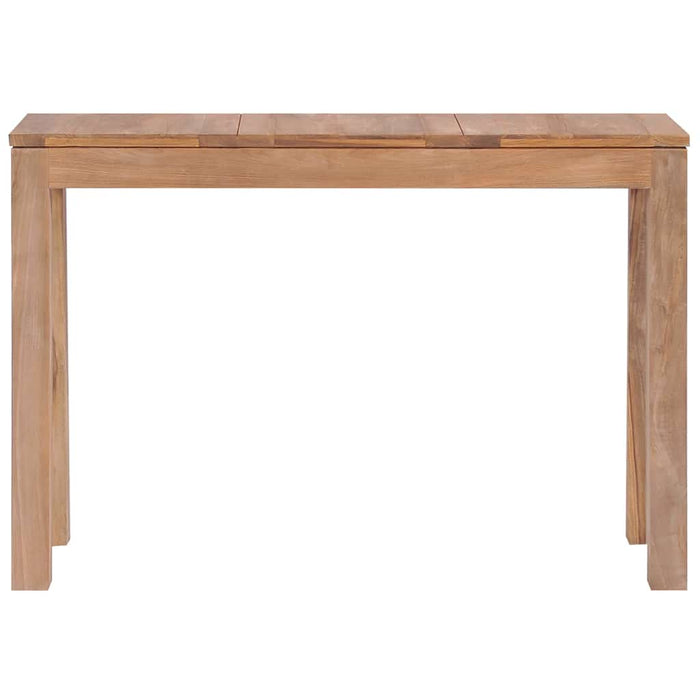 Masă consolă 110x35x76 cm lemn masiv tec cu finisaj natural WALTI
