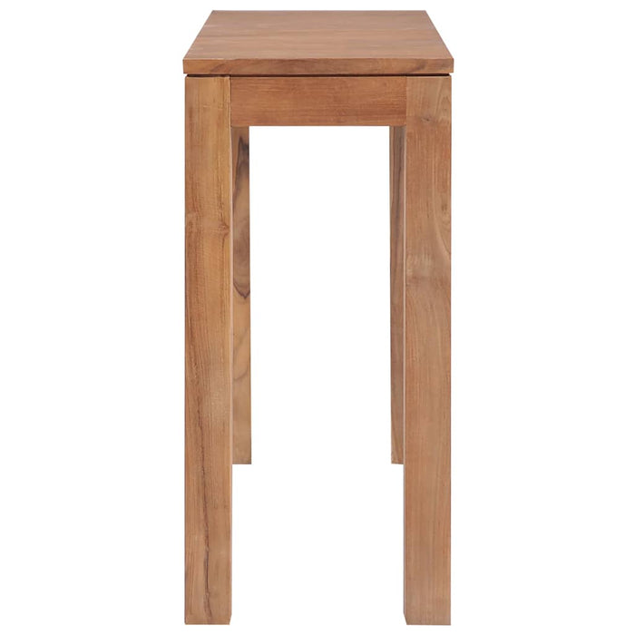 Masă consolă 110x35x76 cm lemn masiv tec cu finisaj natural WALTI