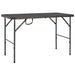 Masă de grădină pliabilă, maro, 120x60x74, HDPE, aspect ratan - WALTI WALTI