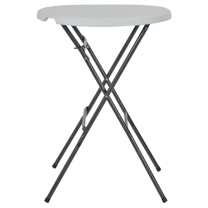 Masă de bar pliabilă, alb, 80 x 110 cm, HDPE WALTI