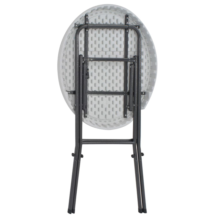 Masă de bar pliabilă, alb, 80 x 110 cm, HDPE WALTI