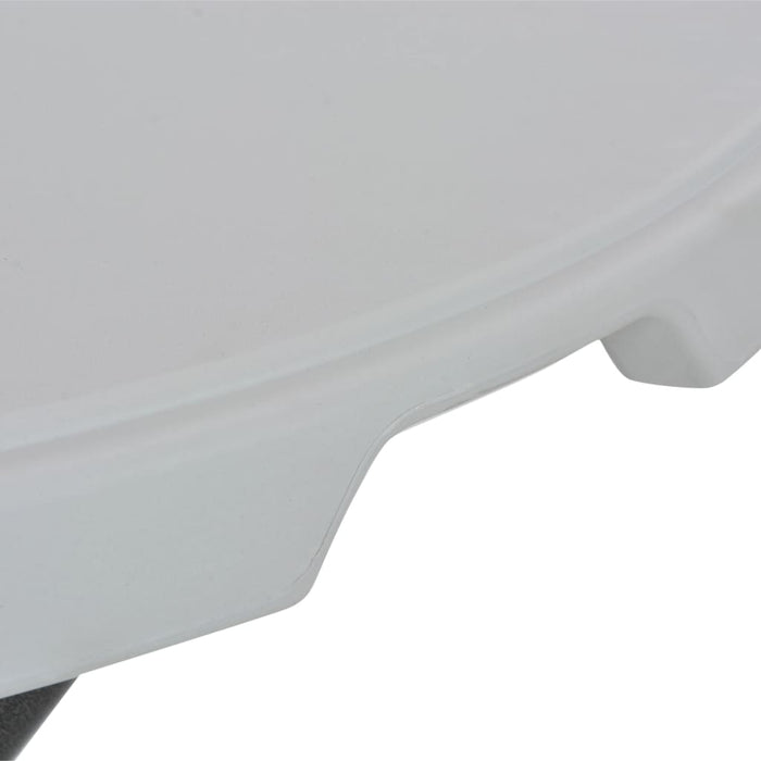Masă de bar pliabilă, alb, 80 x 110 cm, HDPE WALTI